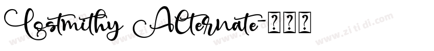 Lostmithy Alternate字体转换